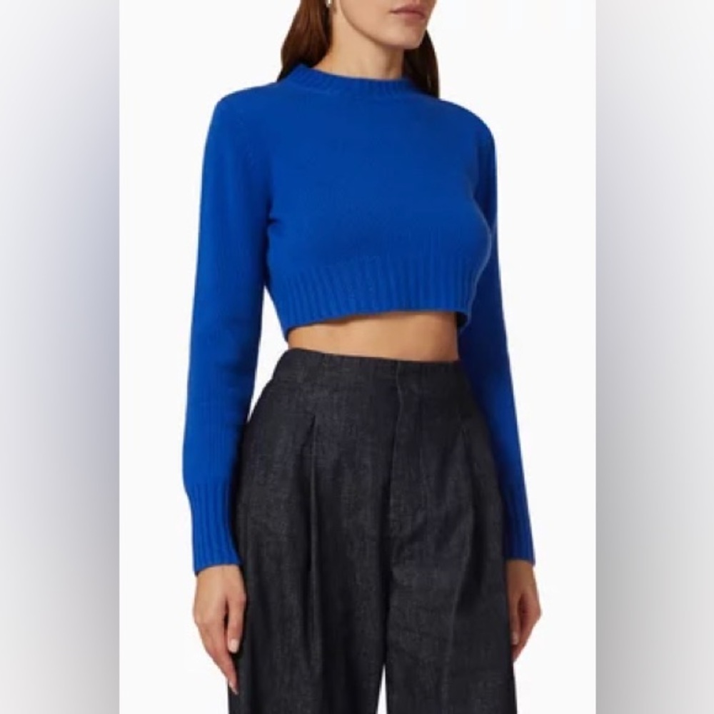 MaxMara Blue Crew Neck Sweater